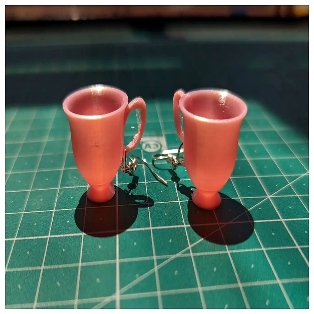cute teacup earrings for women porcelain tea cup drop earrings kawaii tea party jewelry vintage ceramic cup charm studs