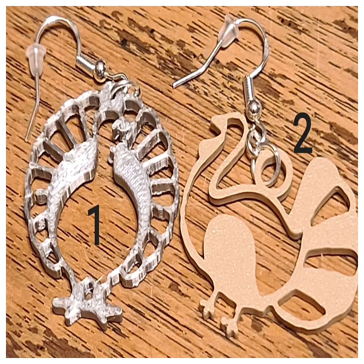 Turkey Earring Women s Style Turkey Claw Earrings Realistic Dummy Ear Model Photo Props Stage Makeup Accessories