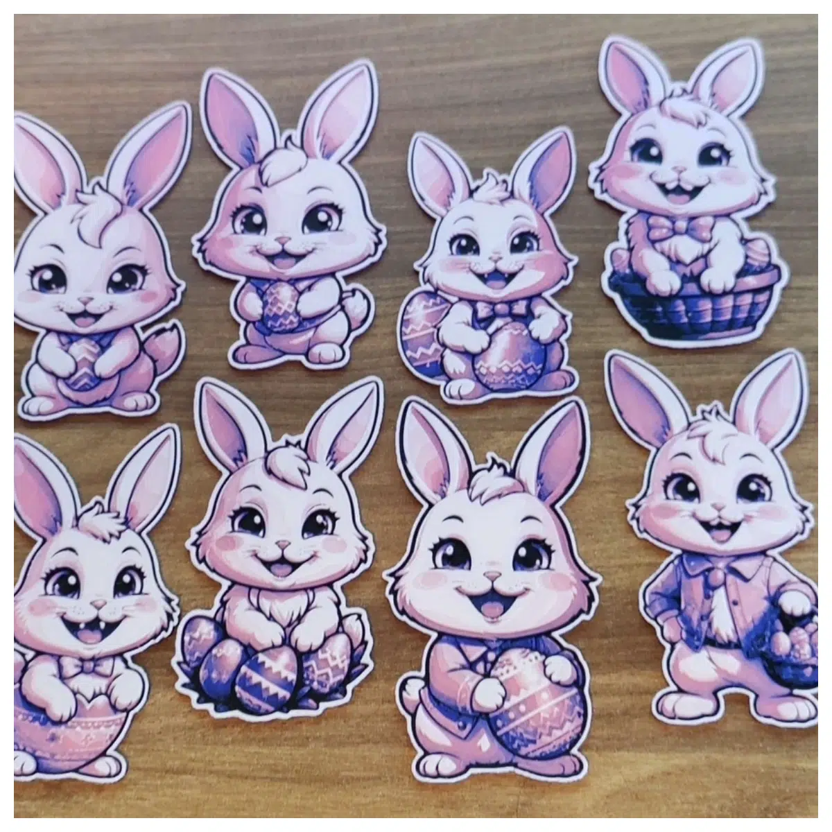 Easter Bunny Toy 8 in 1 Assembly Model Art Craft Decoration Festive Gift Happy Easter