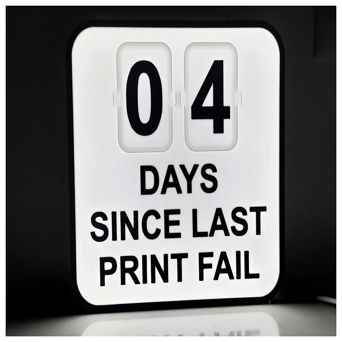countdown timer for failed print jobs days ago