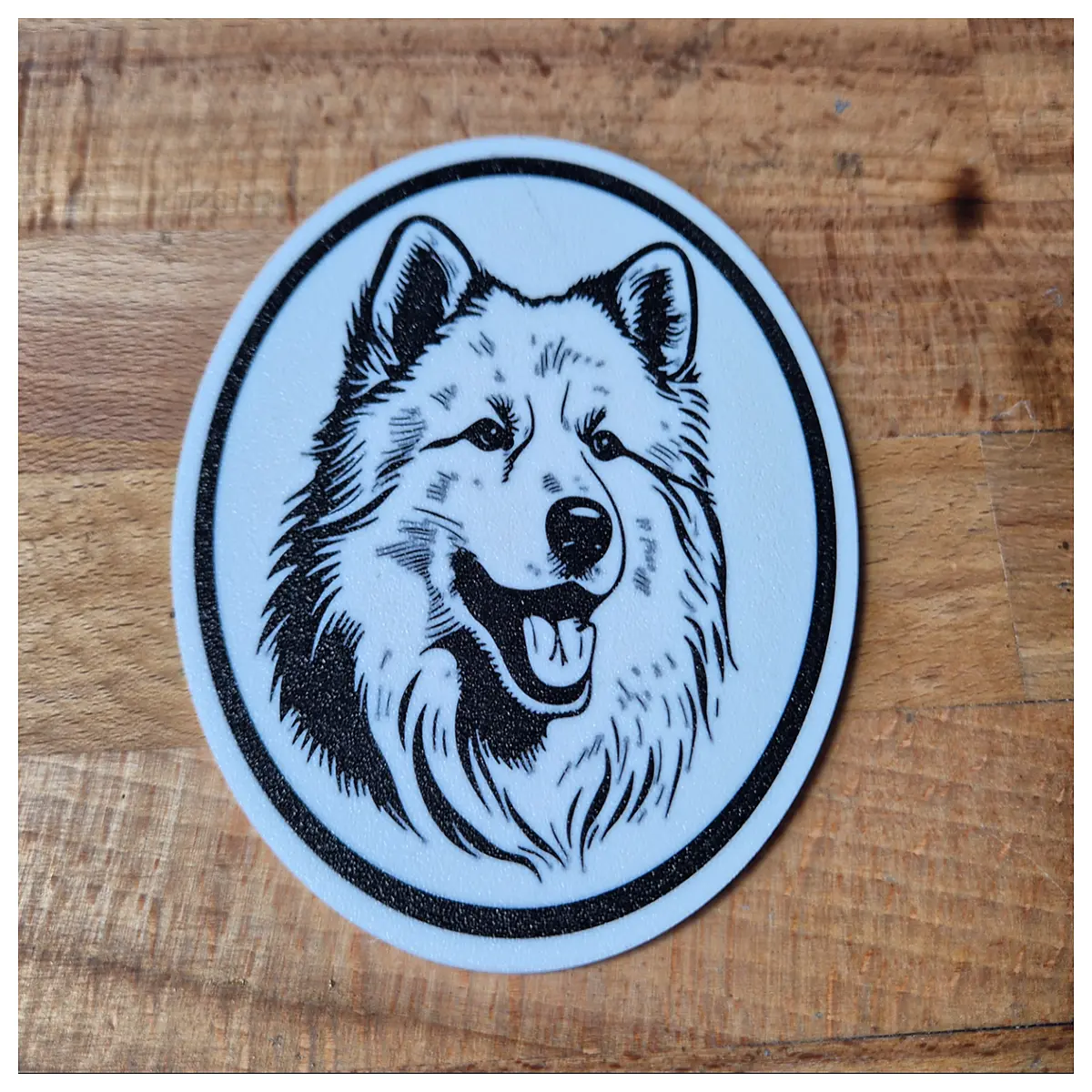 Samoyed Dog Coasters Cute Ceramic Mat Pet Dog Mat Kitchen Desk Decoration Samoyed