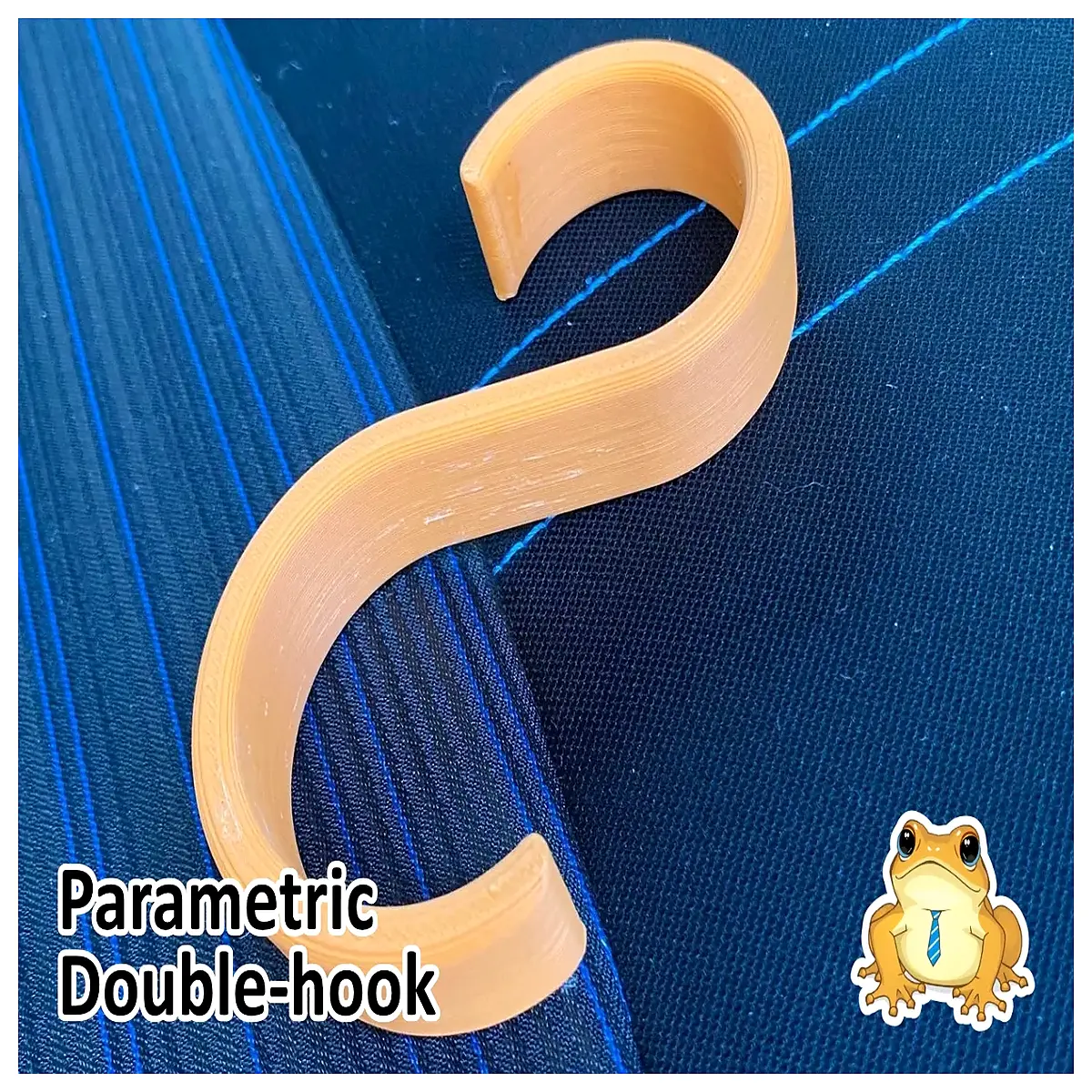parametric dual hook print stl file download