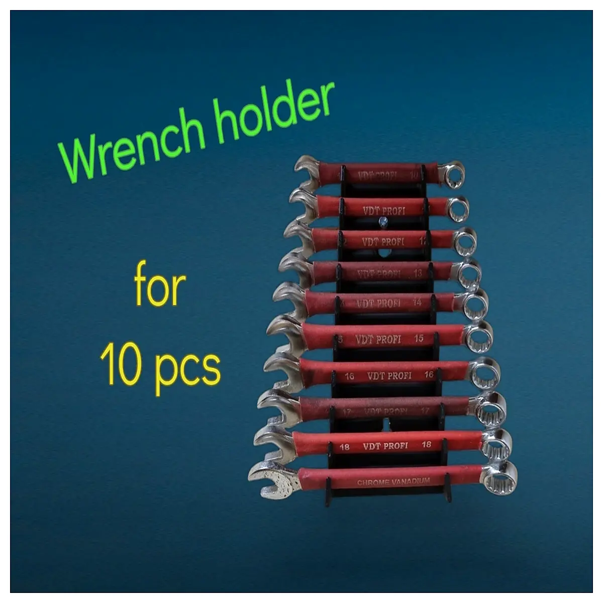 Wrench Holder Tool Organizer Wall Mount Assembly Tool Storage Parts Clamp Automotive Repair Accessories Wrench Stand