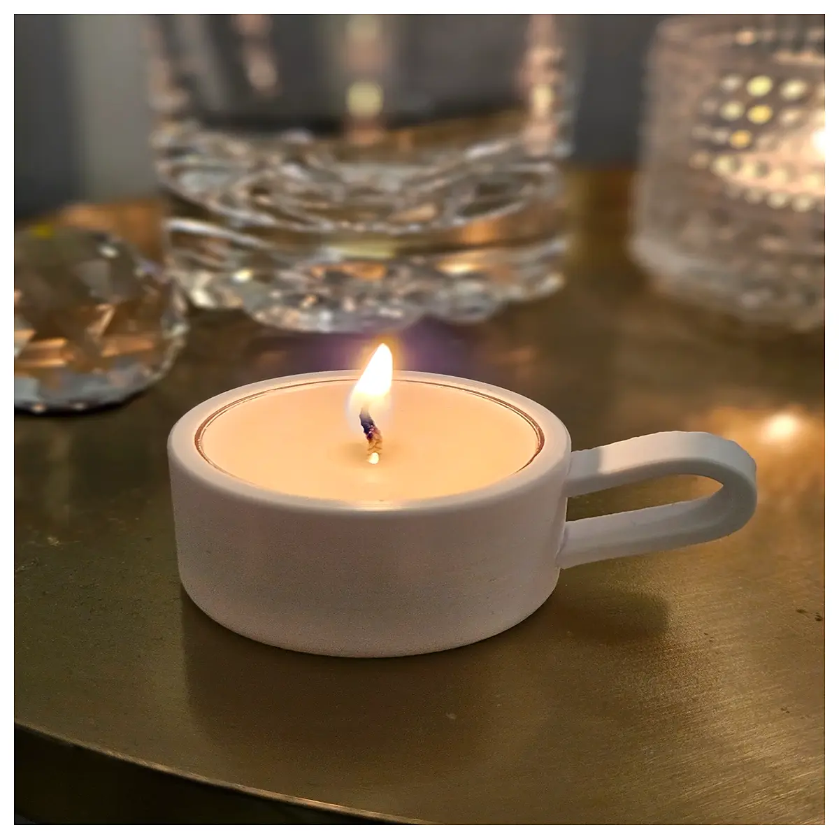 Comfort Tea Cup Candle Holder Ceramic Tea Cup Stand Creative Home Decor Tea Accessory Tea Holder Decoration