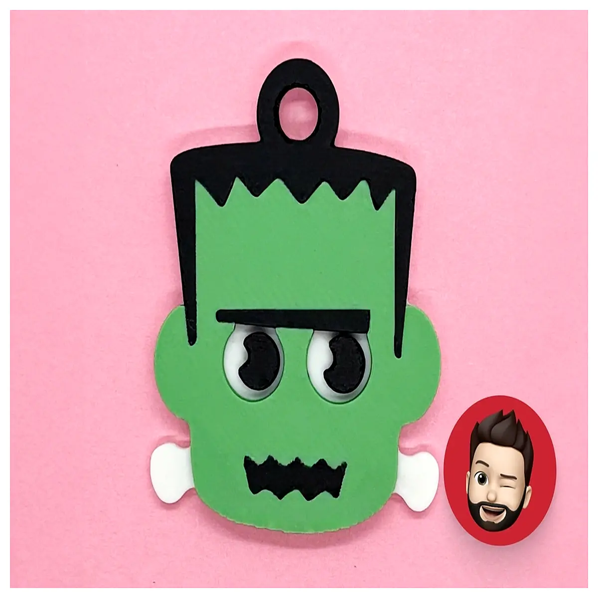 Frankenstein Halloween Keychain Theme Pendant Horror Decoration Festival Gift Character Collectible Spooky Accessory