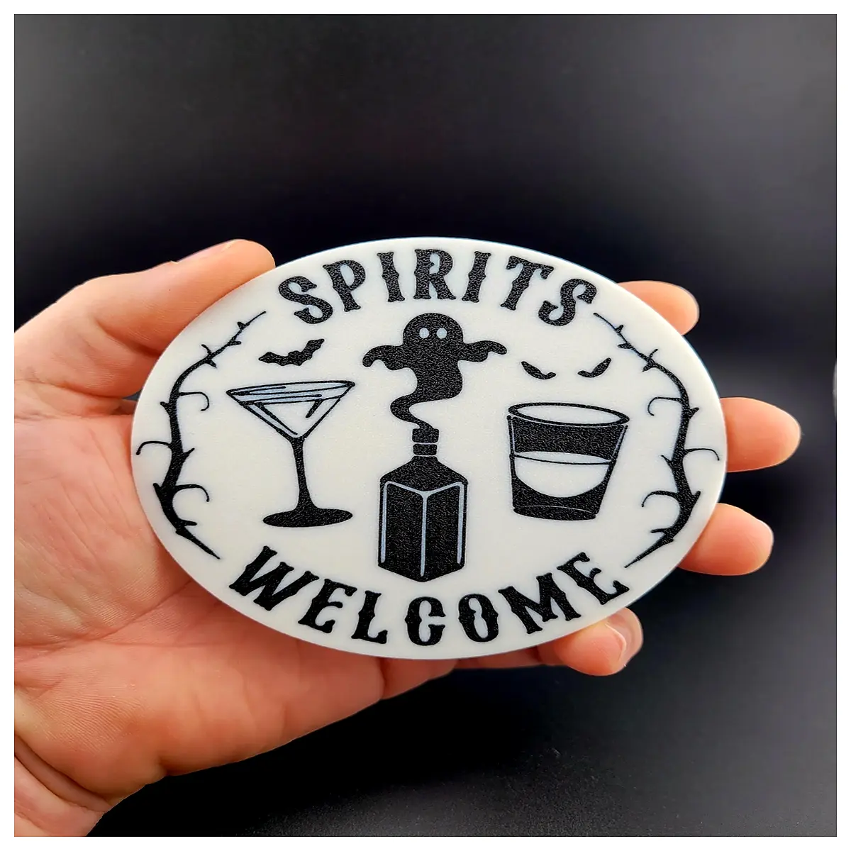 halloween party decor ghost coasters spooky table setting drink protection for haunted house theme