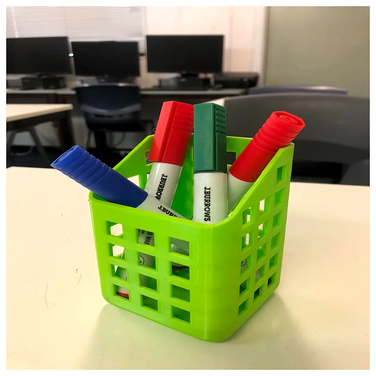 Whiteboard Marker Caddy Organizer Drawing Pen Holder Art Supplies Sketching Replacement Markers Container