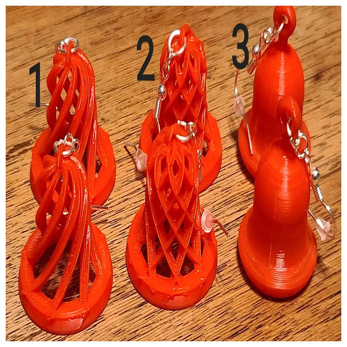 3D Bell Earrings Women Girls Gift Festive Decoration Novelty Accessories Shape Shiny