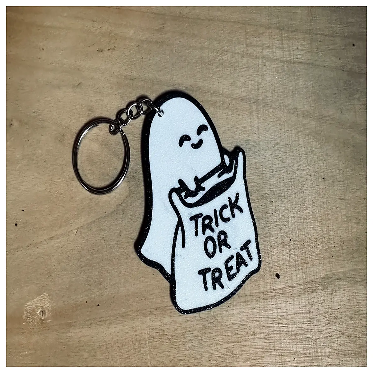 Halloween Ghost Keychain Trick or Treat Decoration Ghost Accessory Spooky Gift t Have Candy or Be Haunted