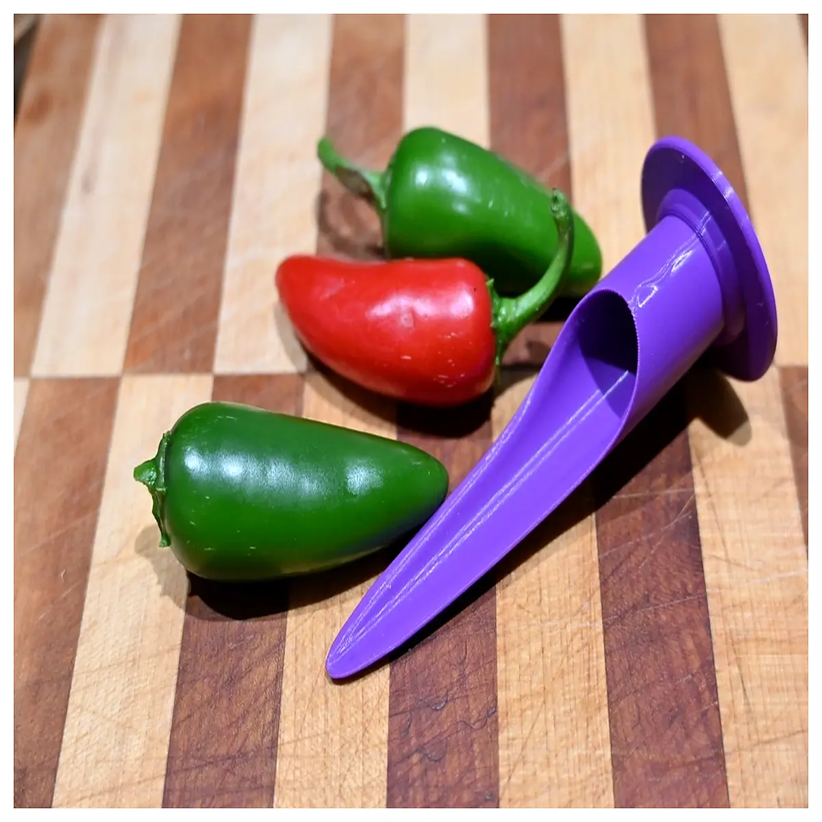 green pepper corer slicer tool kitchen gadget seeds quickly