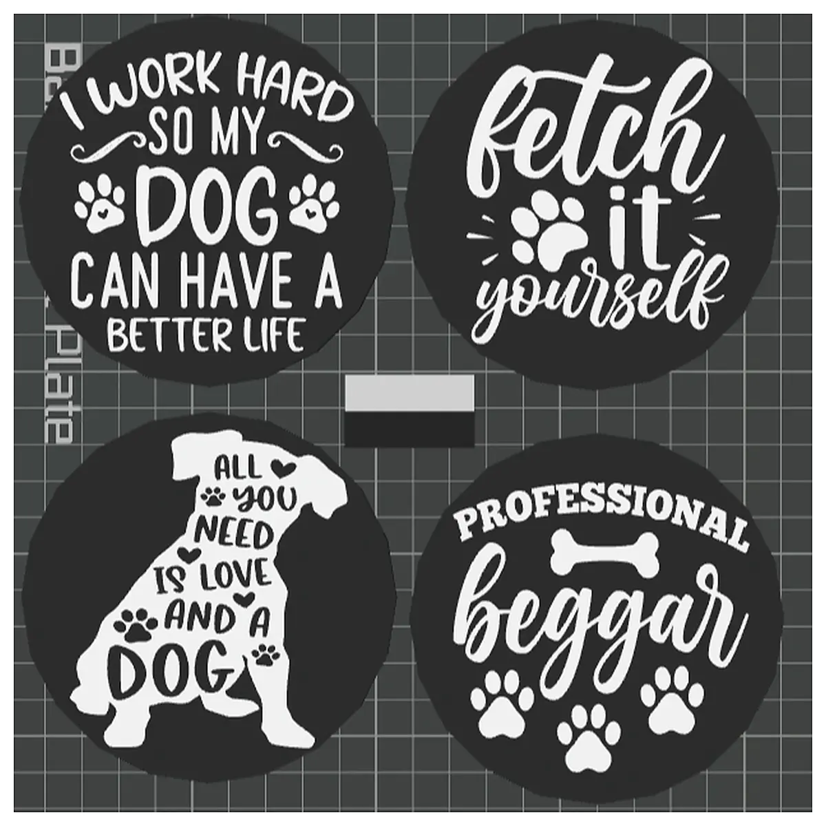 Dog Cup Holder Mat Car Floor Mat Pet Protection Pad Dog Accessories Auto Parts