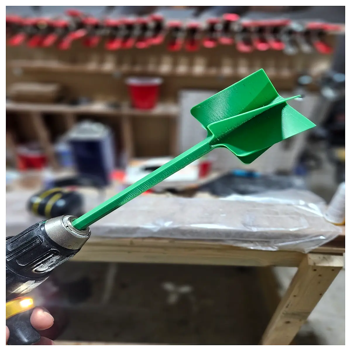 large epoxy silicone mixing paddle for drill attachment duty resin mixer bit for diy crafts and woodworking