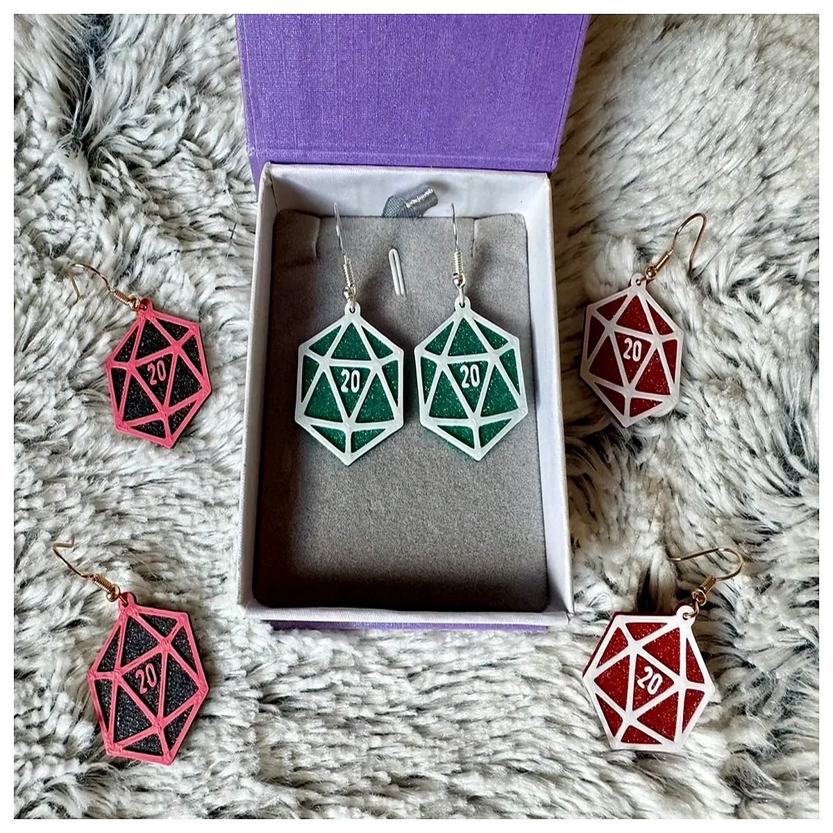 DND Earrings Roleplay Accessories Fantasy Game Props Cosplay Earring Jewelry Roleplaying Accessories