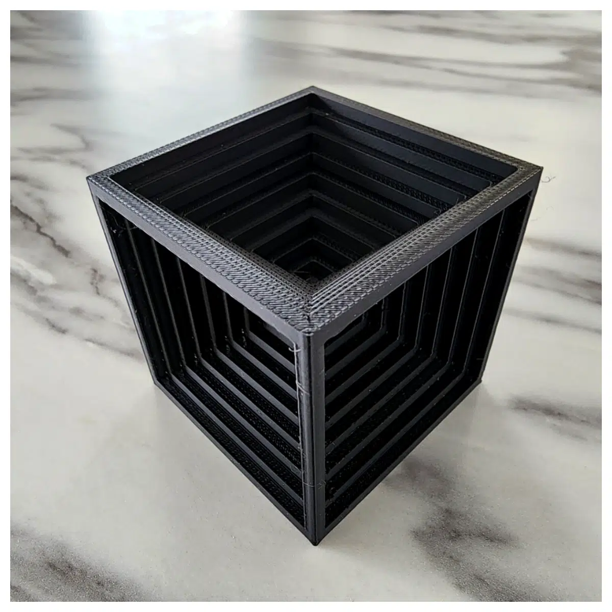 inverted cube geometric shape inverted square upside down block architectural inverted design math geometry solid