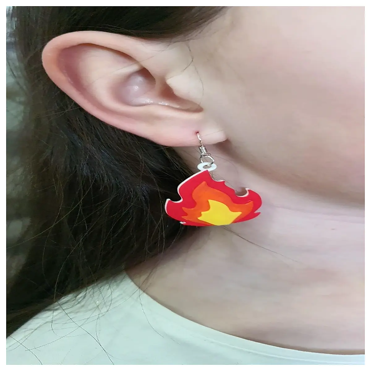 Flame Earrings Women s Style Party Jewelry Evening Earrings Heat Earrings Simulation Fire Dangle Earrings