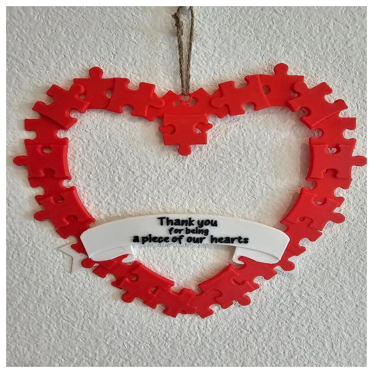 diy jigsaw puzzle wreath for wall decor handmade floral craft hobby home decoration gift