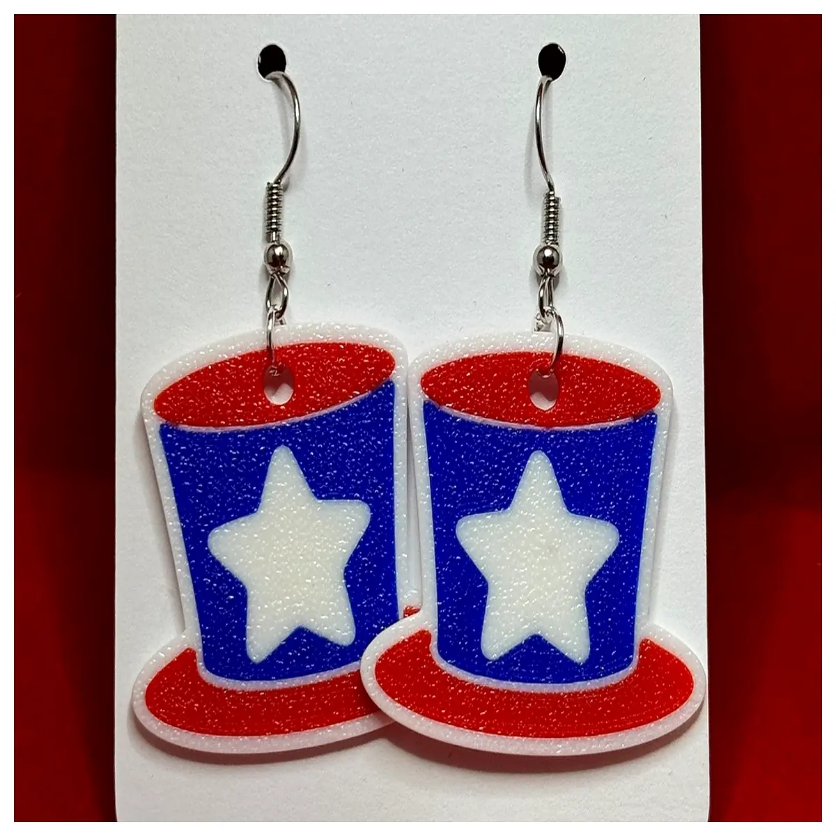 July 4th Hat Earrings Independence Day Decoration Party Accessories Festive Headwear Celebration Supplies Holiday Outfit