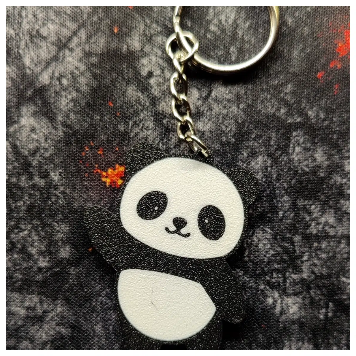 Panda Keychain Cute Cartoon Animal Charm Mobile Phone Accessory Student Gift Lucky Charm