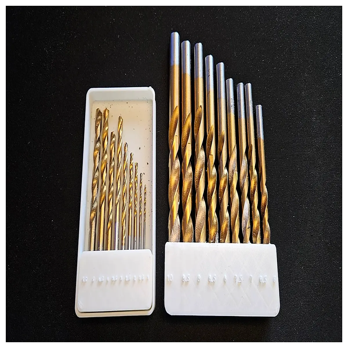 metric drill bit set case 1 10mm step bits for metal wood masonry quick change holder organizer box