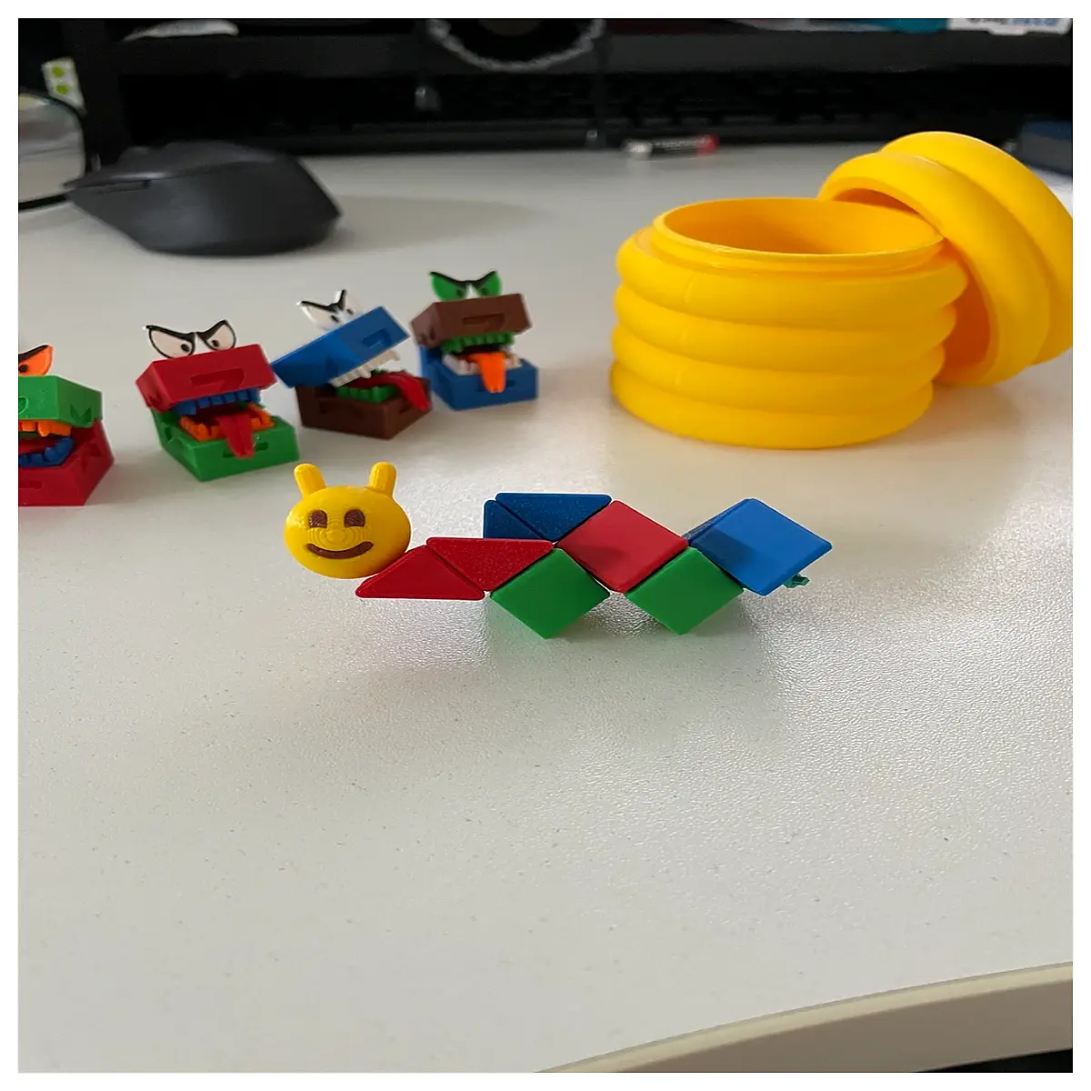 Foldable Snake Toy Educational Puzzle Figure for Kids Creative Snake Shape Fun Gift Baby Cognitive Development