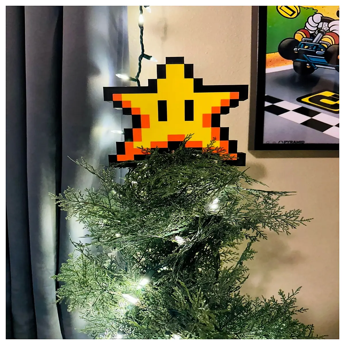 8 inch wooden star tree topper for christmas tree decoration rustic farmhouse holiday decor