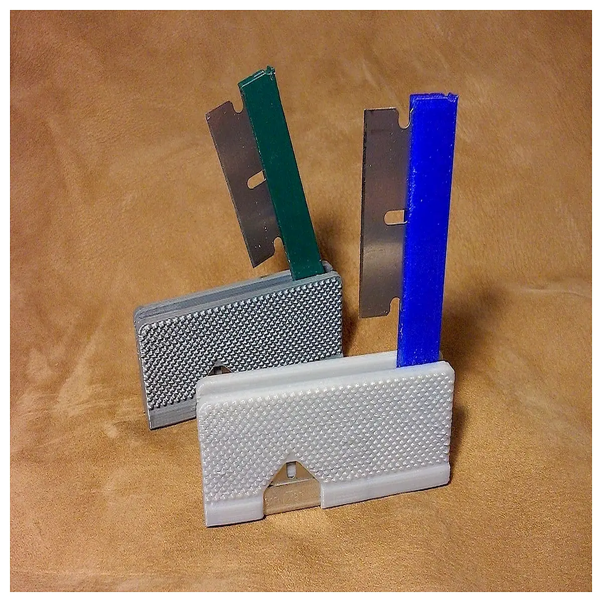 foldable blade holder organizer for bathroom sink counter storage