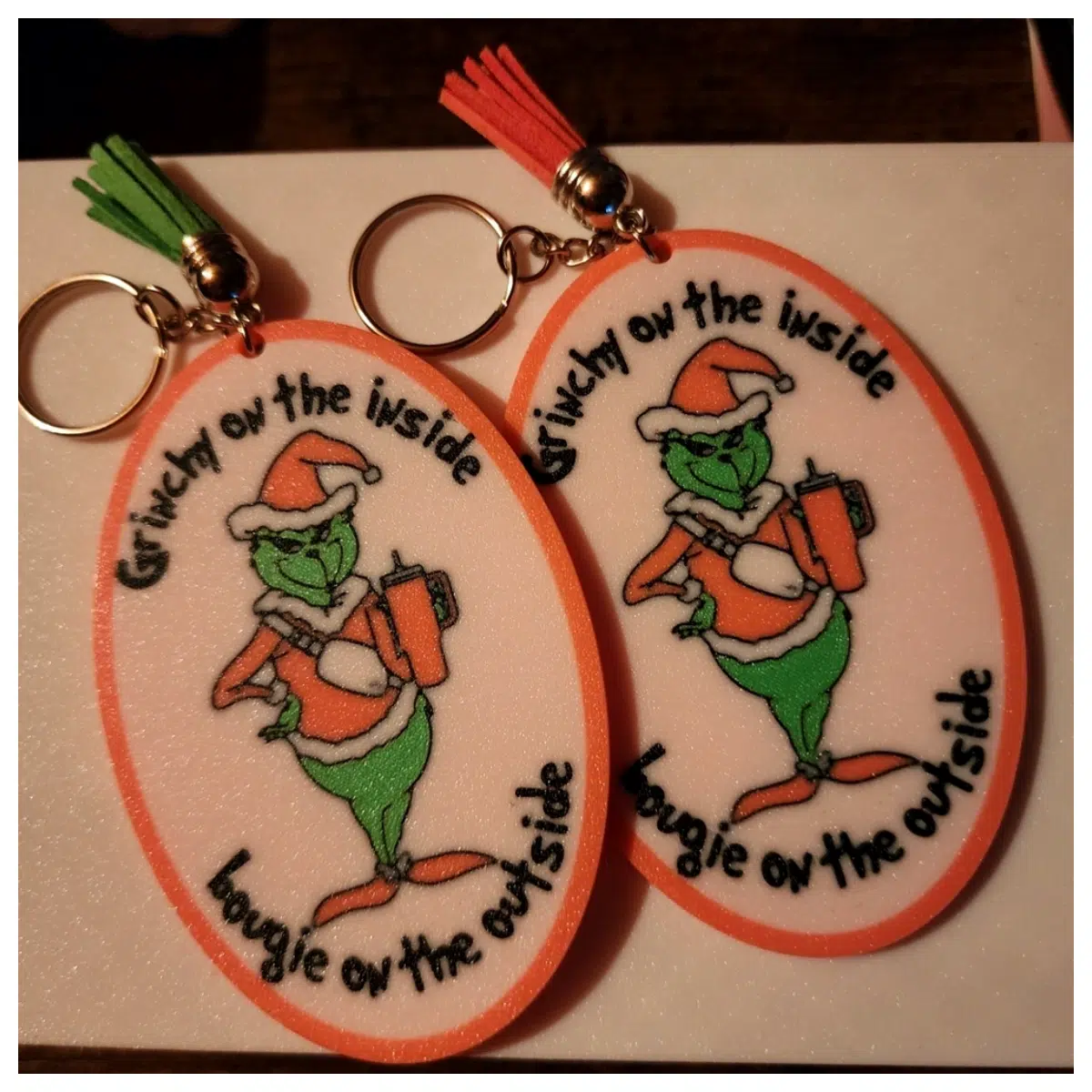 Luxurious Whimsical Christmas Ornament Keychain Festive Gift Christmas Tree Accessory Christmas Decoration Gift Box Accent