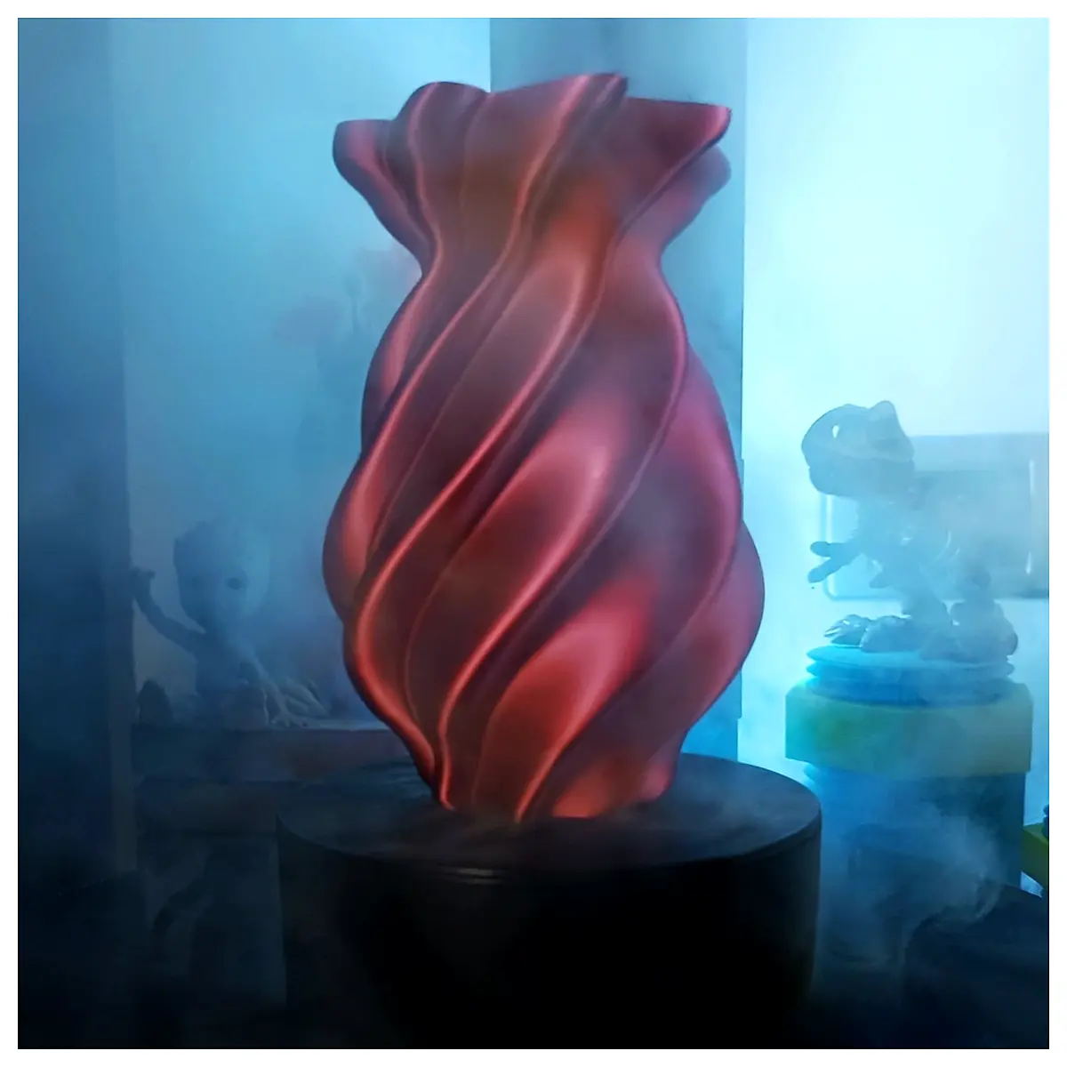 Spiral Vase Ceramic Decor Home Arrangement Art Collection Vase Accessories Spiral Design