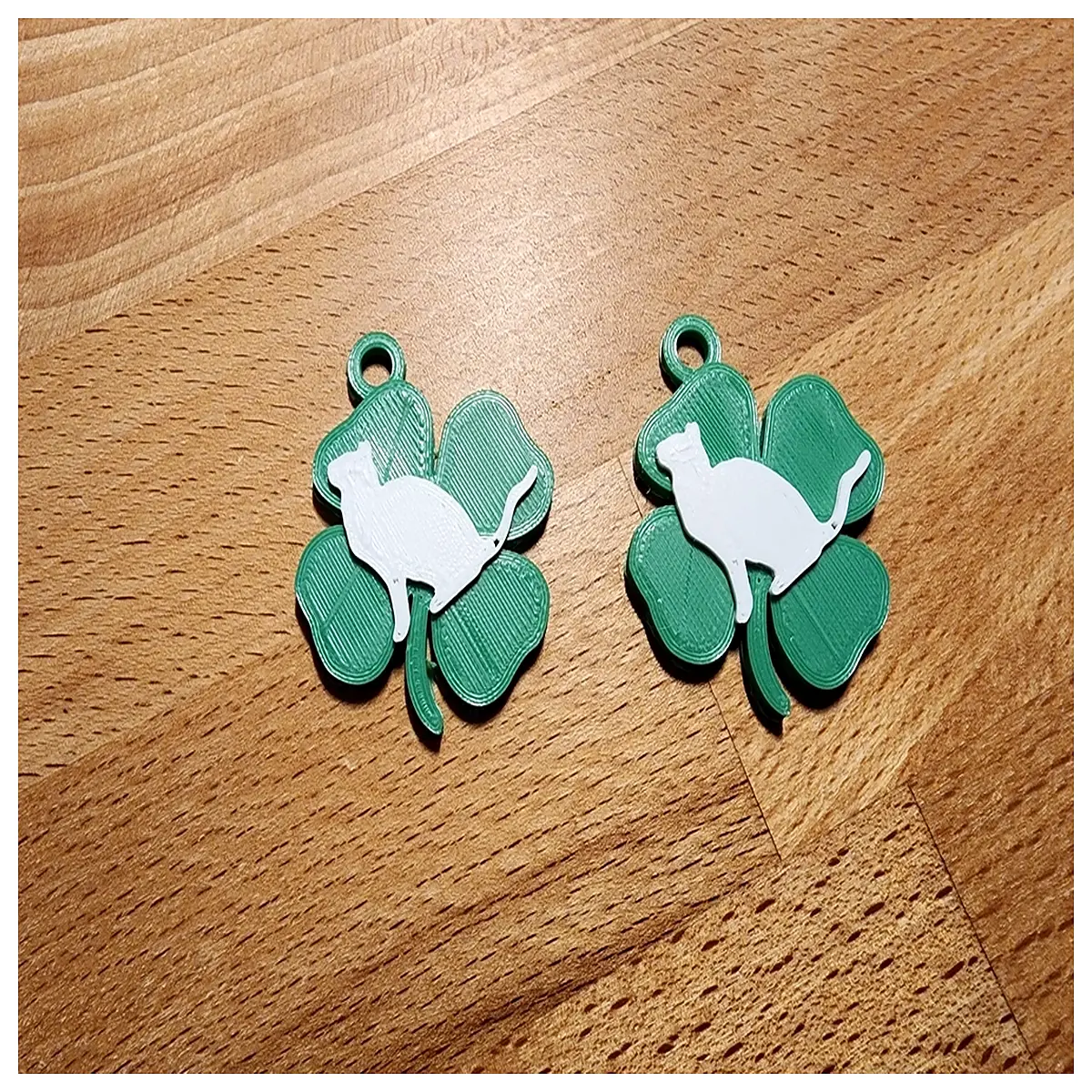 Four Leaf Cat Earrings Delicate Cat Ear Jewelry for Women Cute Kitten Earrings Elegant Accessories Her