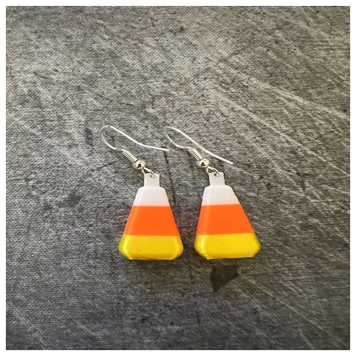 Candy Corn Earrings Women Sweet Cute Decoration Kids Birthday Gift Candy Corn Earring Girls Accessories