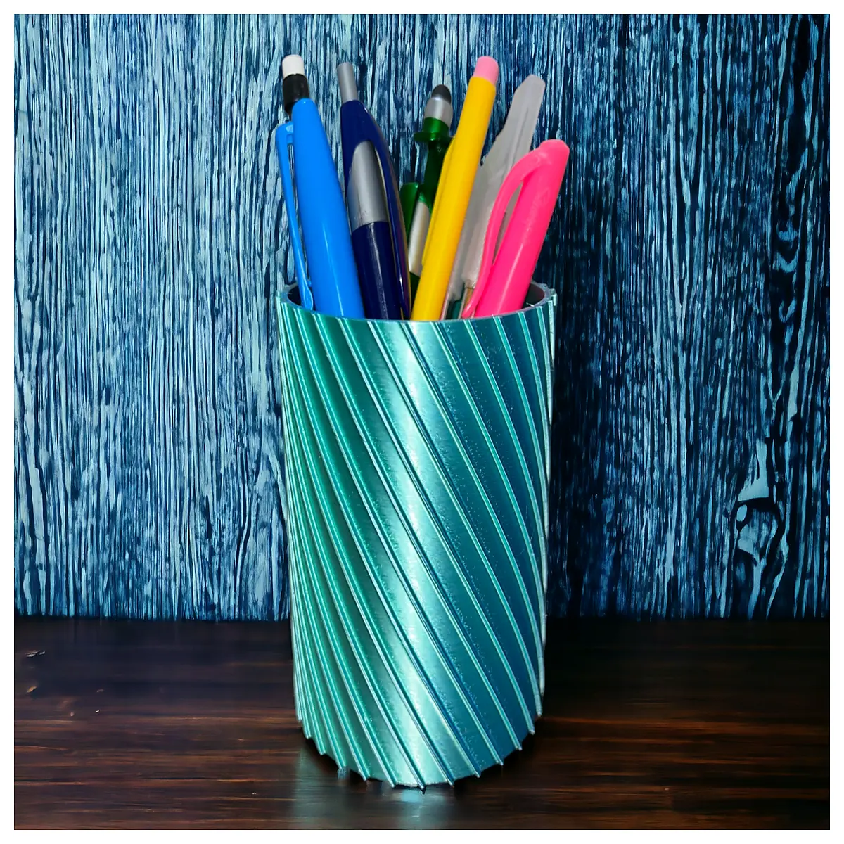 Pen Holder Organizer Box Pen Case Desk Storage Office Stationery Accessories Pen Stand Support Creative Multi Function