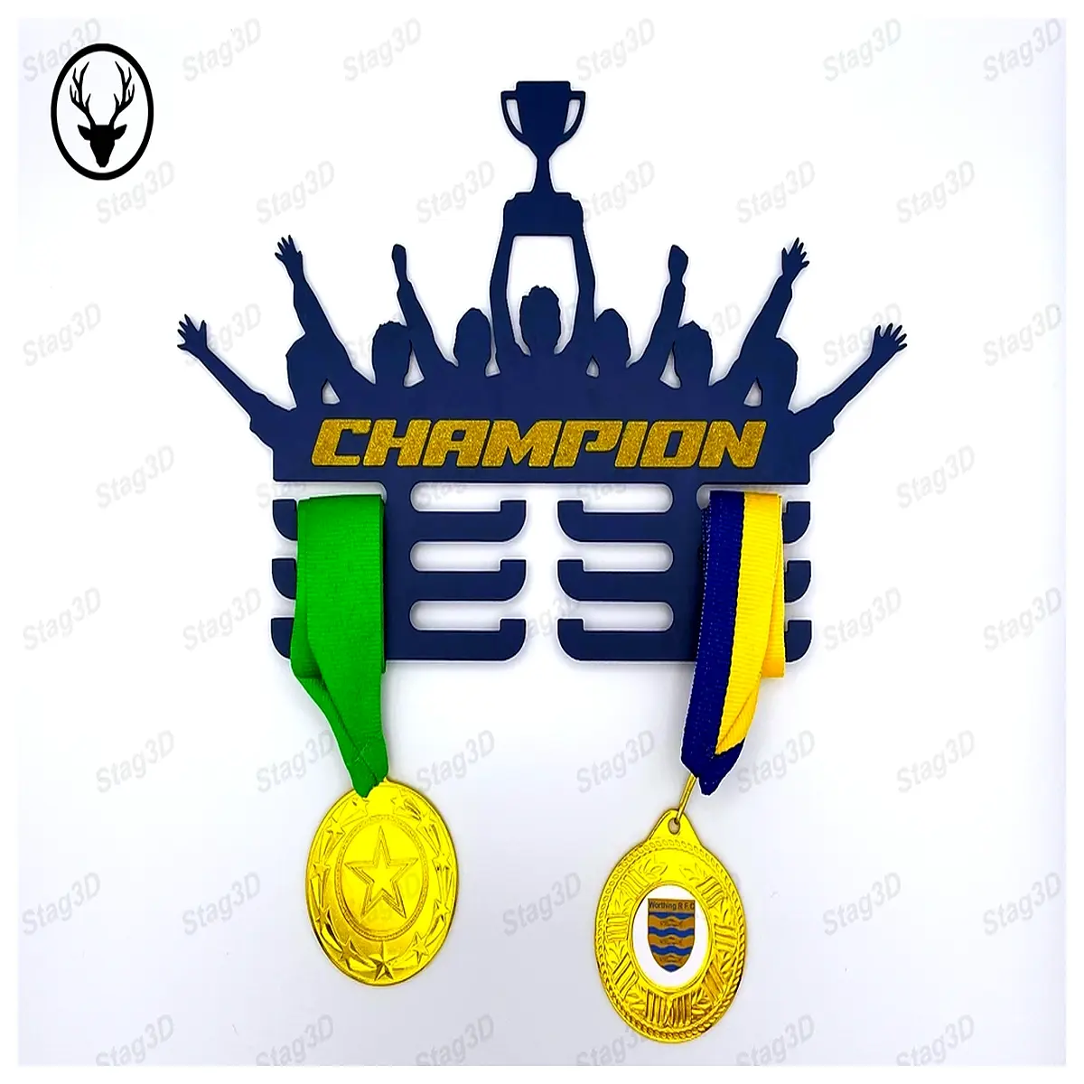 Child Award Stand Display Holder Hanging Decorations Wall Mount Trophy Showcase Award Ribbon Holder Multi Functional