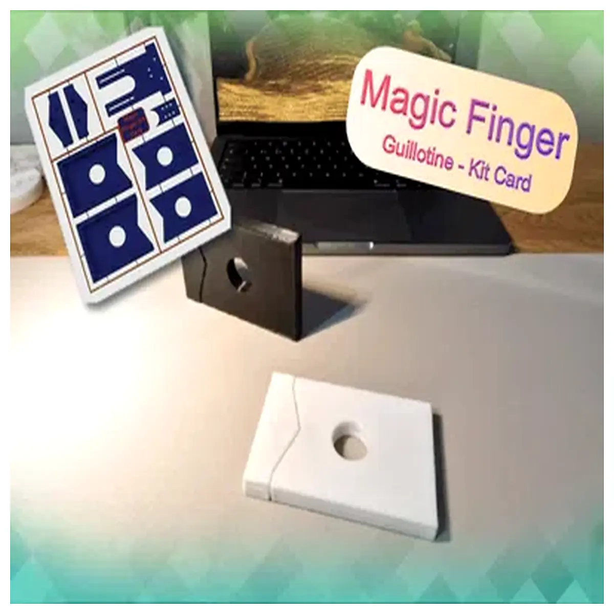 Magic Finger Dismemberment Machine Deck Version Illusionist Prop Close Up Magic Stage Illusion Performance Trick Learning Guide
