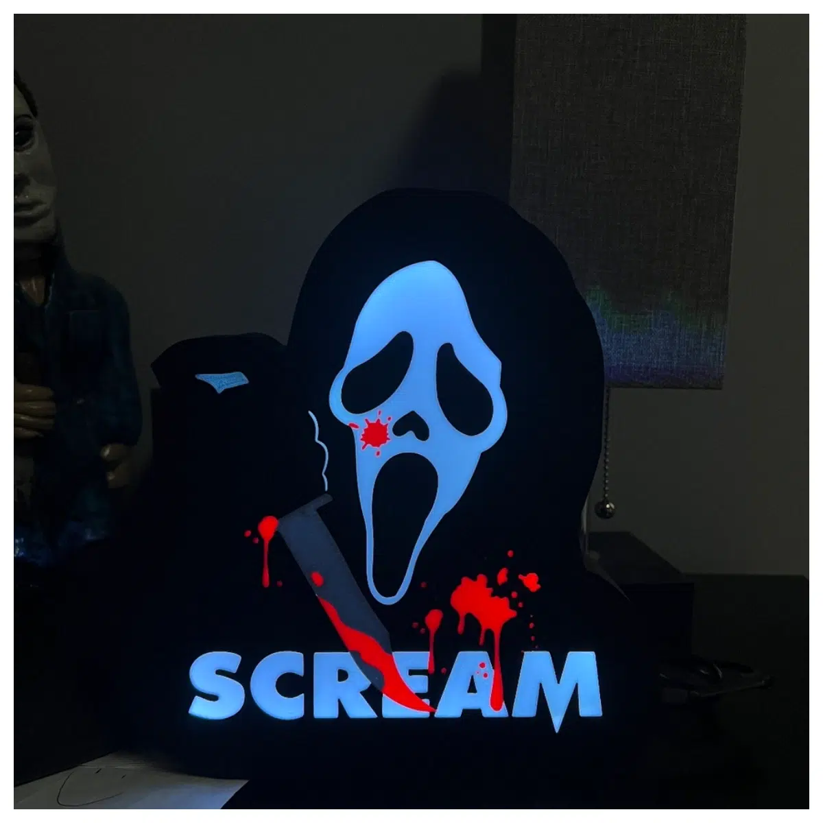 horror box for haunted house party decor spooky sign scary wall art for halloween home decoration