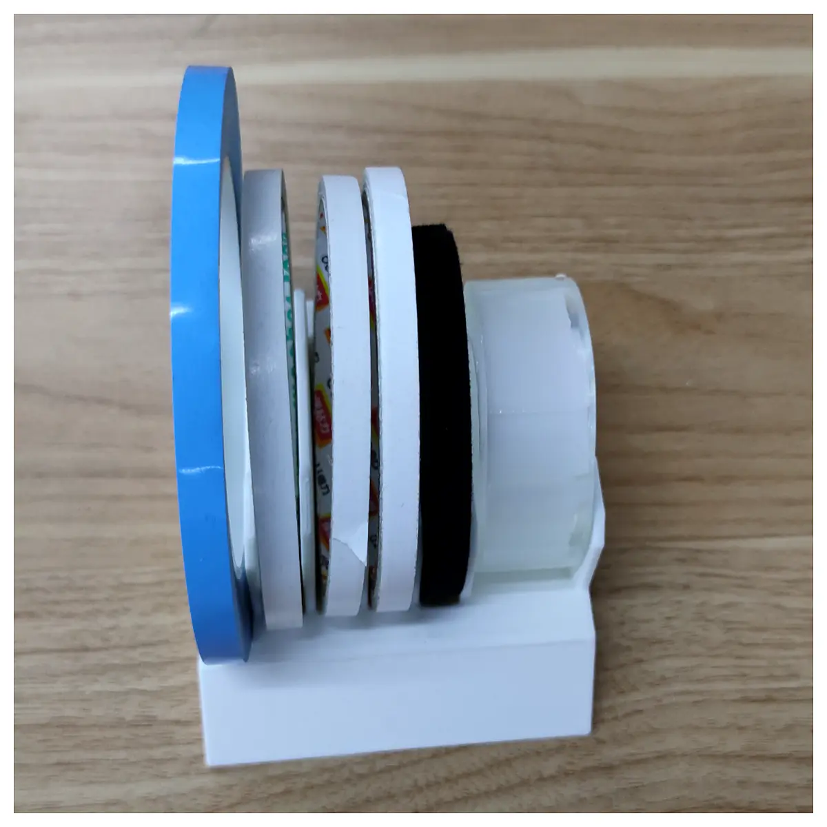 desk tape dispenser holder organizer for masking duct packing sticky roll storage