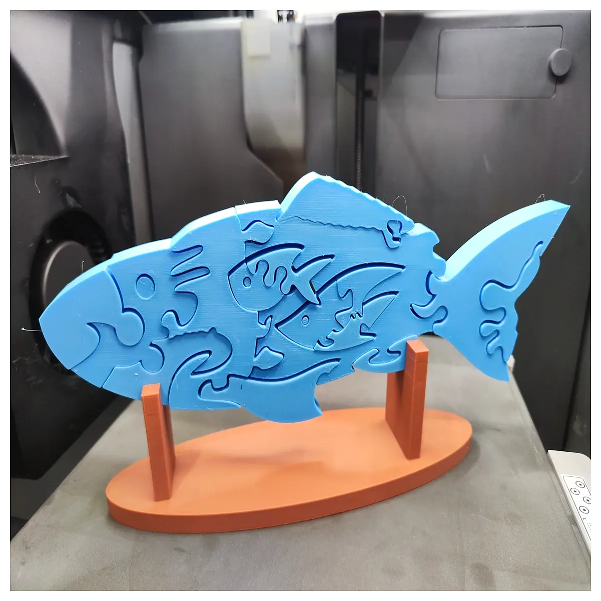 Fish Puzzle 3D Fish Model Desktop Decoration Brain Teaser Puzzle Set Kids Educational Toy