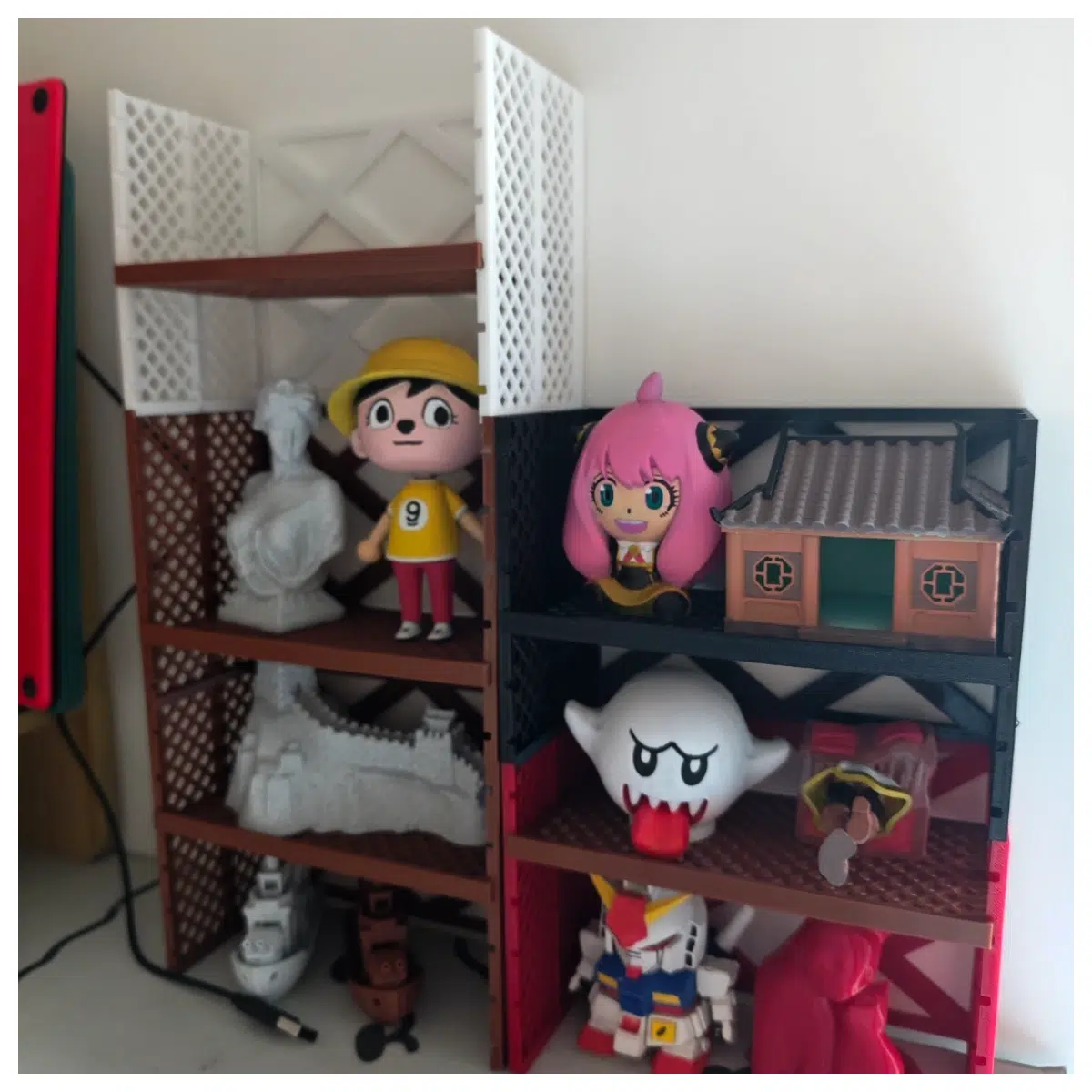 stackable storage shelves with dividers for closet organization modular plastic bins with sliding doors adjustable partition racks for pantry and gara