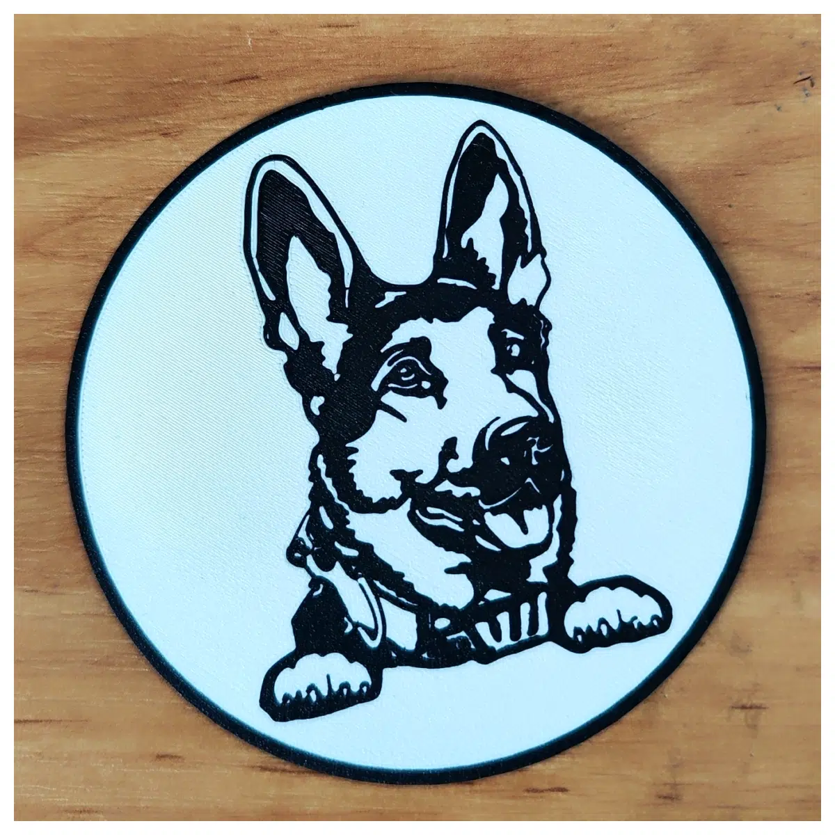 German Shepherd Mug Mat Pet Pad Dog Pattern Desk Decoration Kitchen Table Mat Accessories