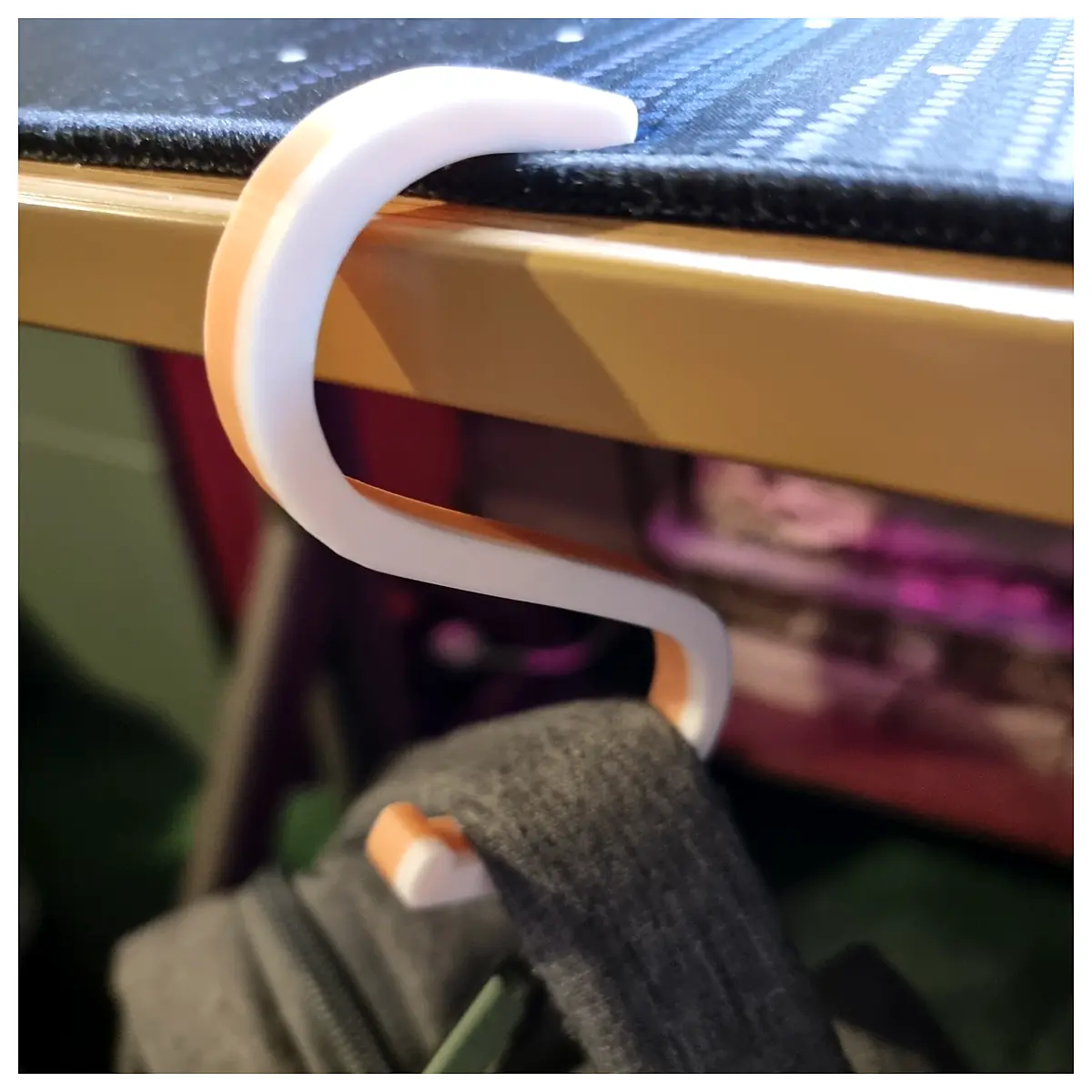 laptop bag handle hook organizer portable desk hanger for bags office desktop accessory to save space