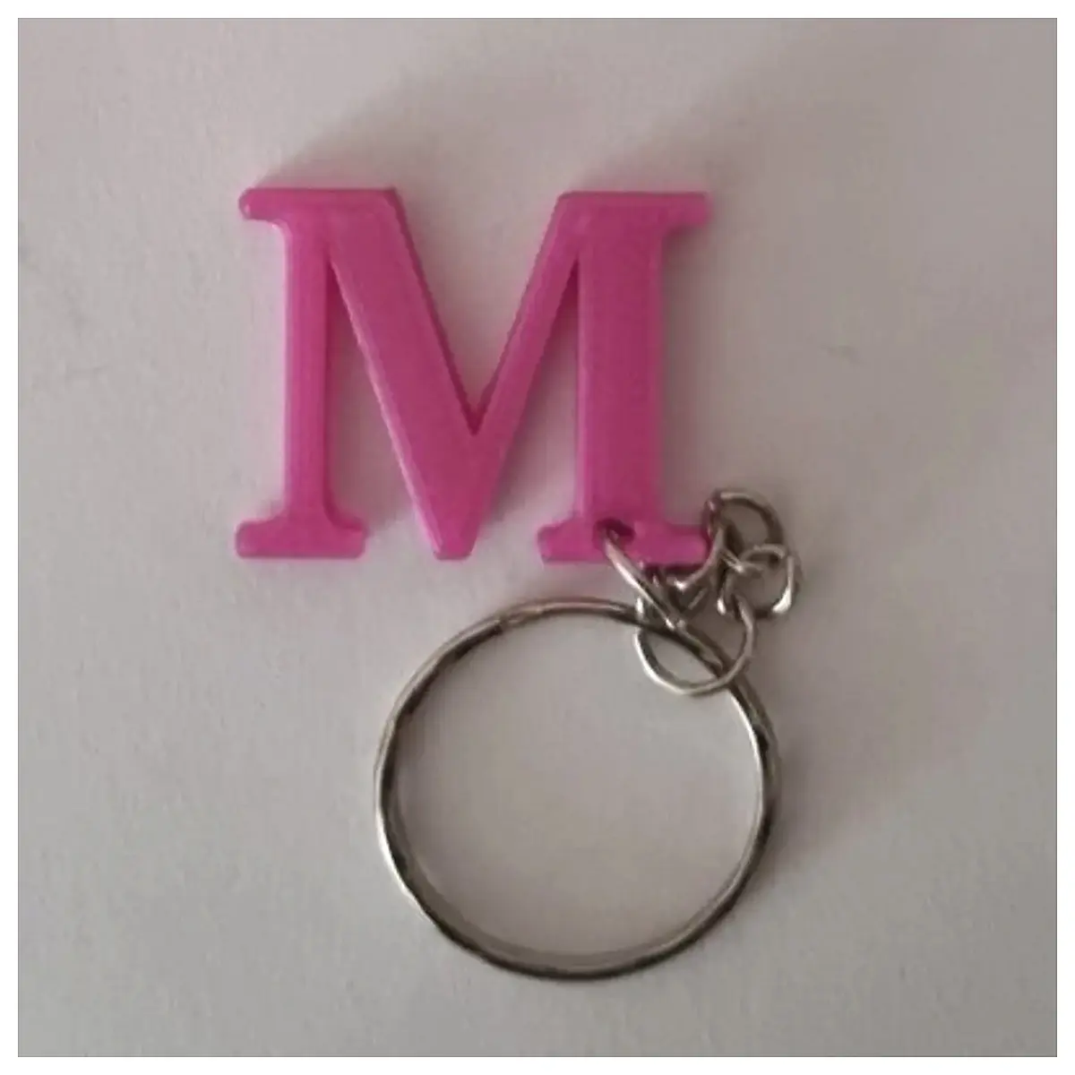 M Letter Car Keychain Hanging Accessory Car Interior Decoration Auto Parts Personalized Gift Vehicle Accessories Durable Stylish
