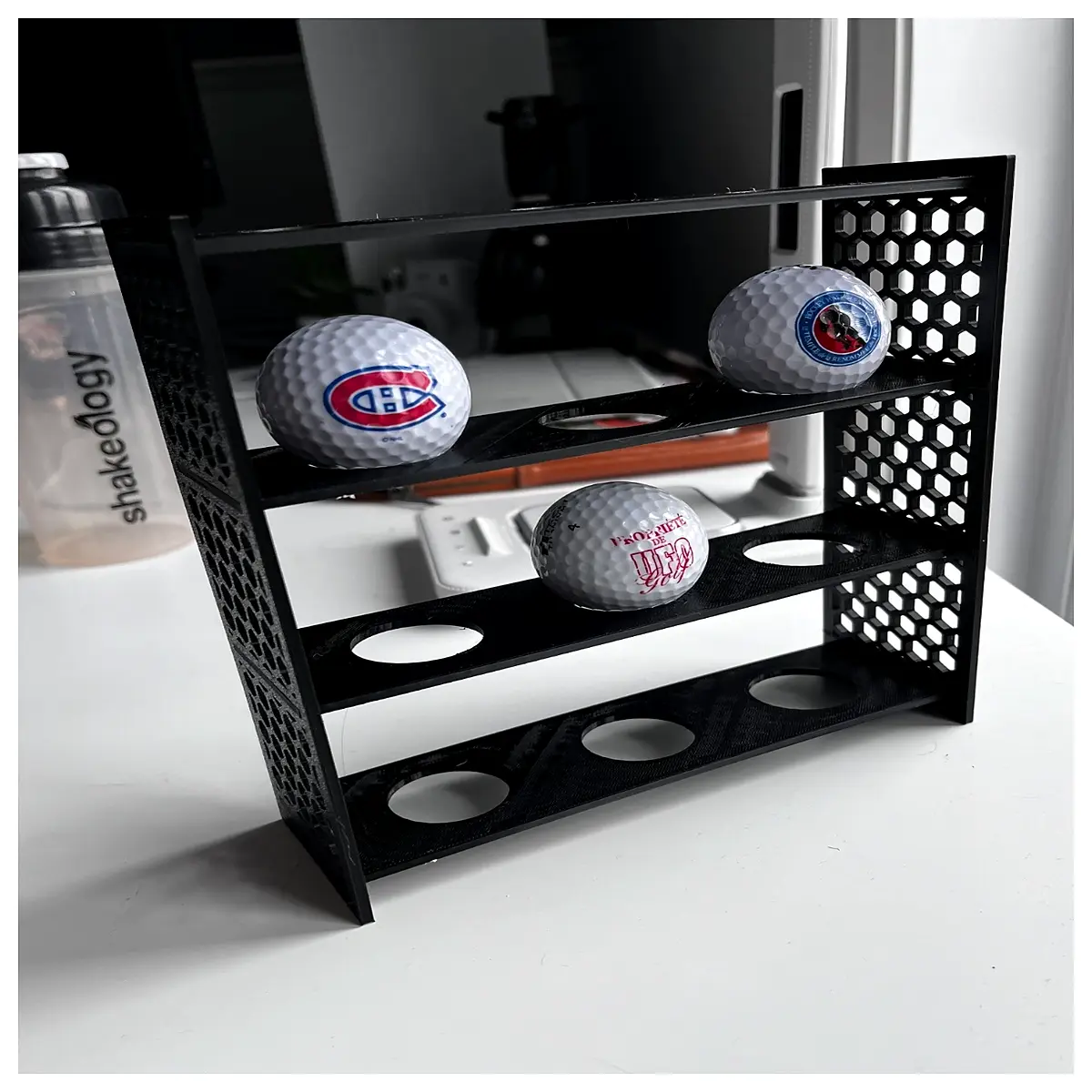 Ball Display Stand Desktop Display Collection Showcase Indoor Decor Sports Memorabilia