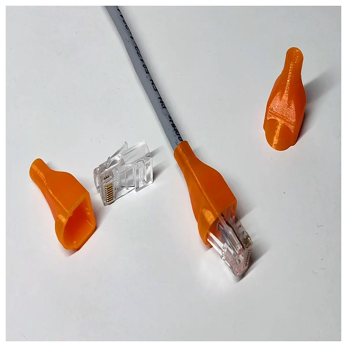 RJ45 Connector Boot Port Cover Protector Signal Shielding Fastener Accessories Network Cable Parts