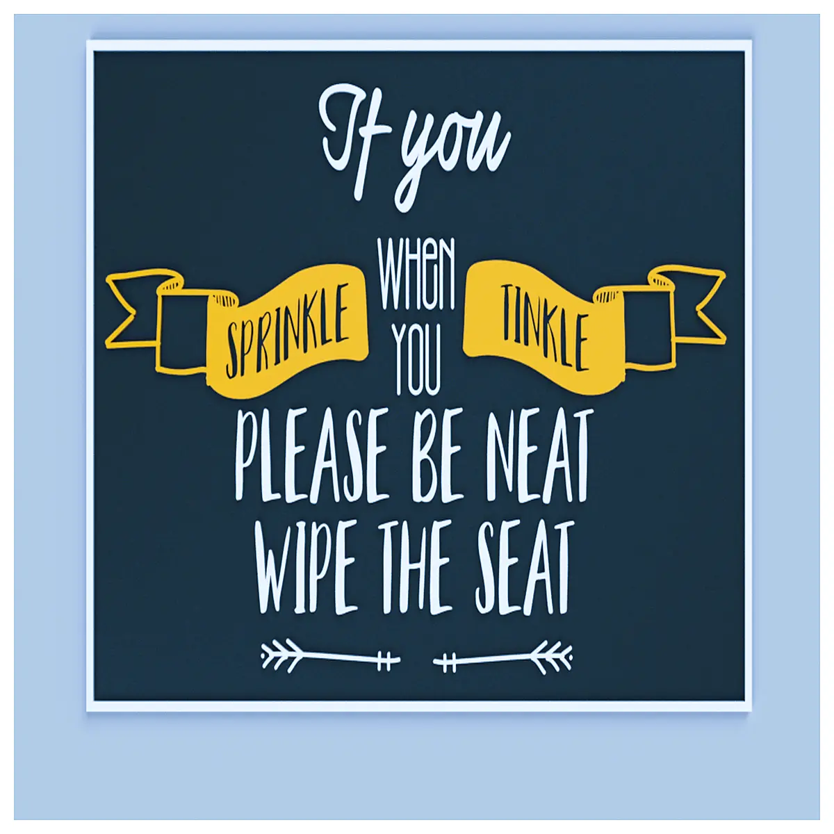 fun bathroom sign wall decal funny toilet sticker for home decor