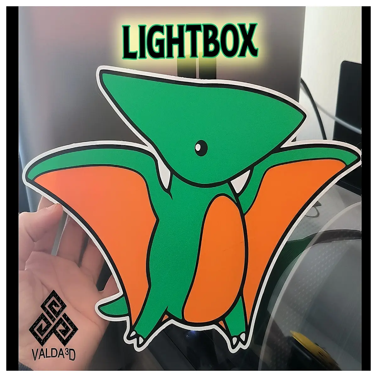 pterodactyl box pteranodon sign dinosaur wall art neon style glow for kids room decor party supplies