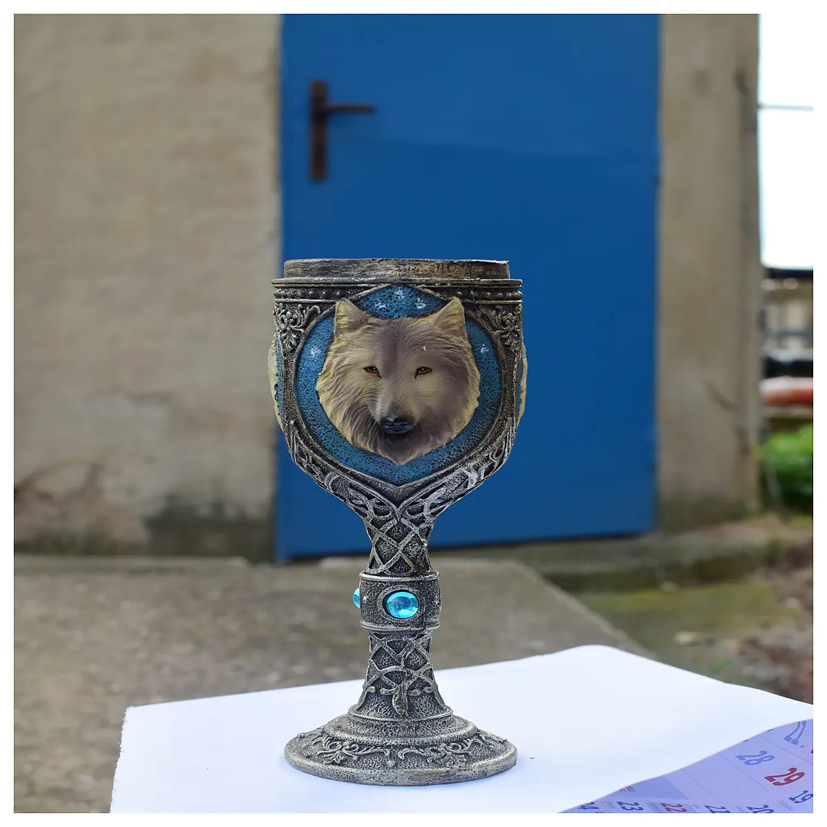 Medieval Holy Grail Cup Ceramic Vintage Wine Vessel Drinking Ritual Coffee Tea Cup Creative Home Decor Grail Cup