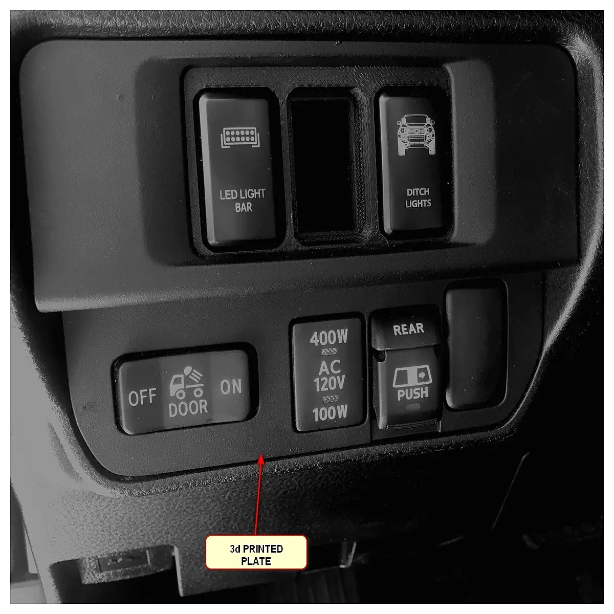 Tacoma 3rd Gen 3 Hole Panel Accessory Vehicle Modification Tailgate Utility Tool