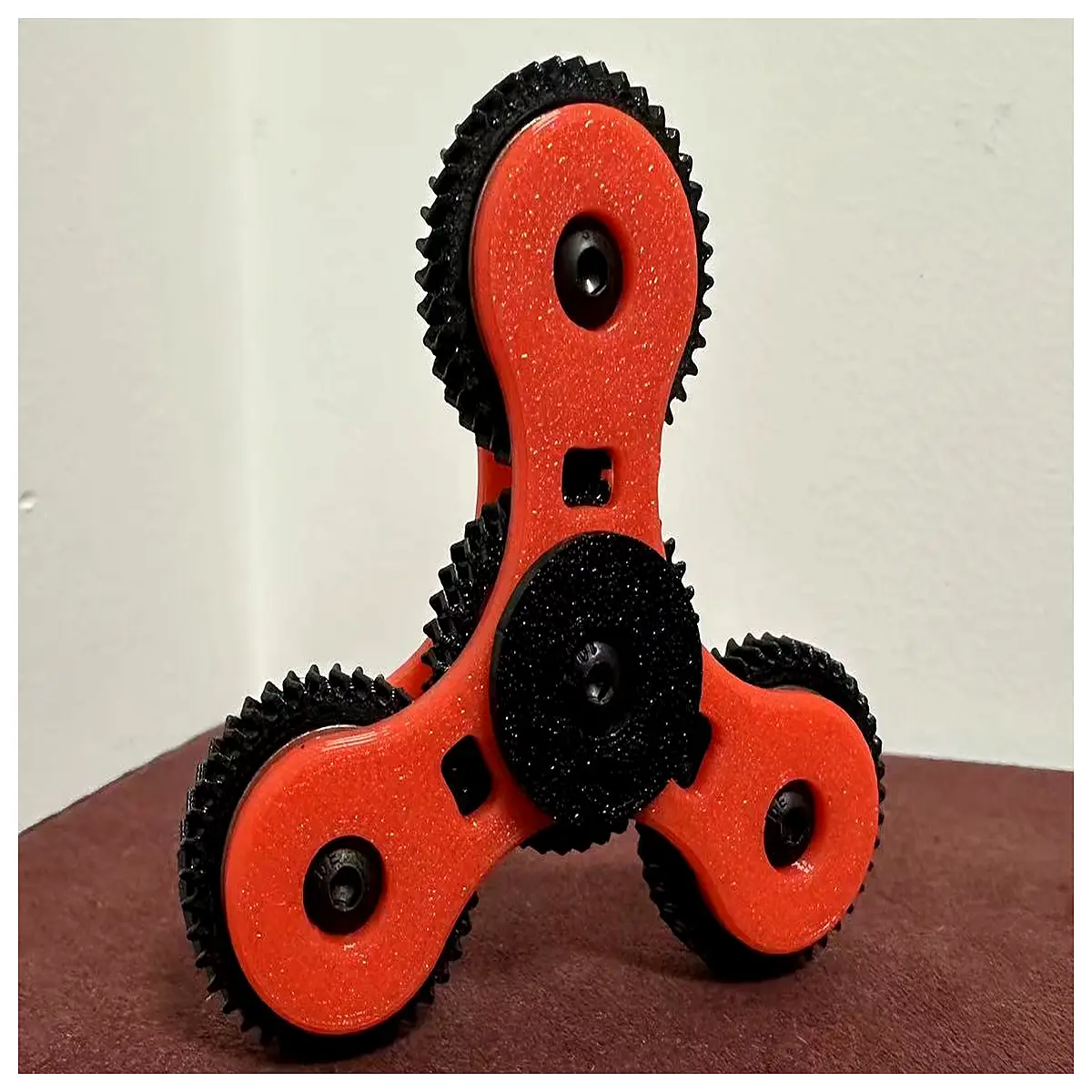 metal gear fidget spinner for adults stress relief desk toy anti anxiety tool