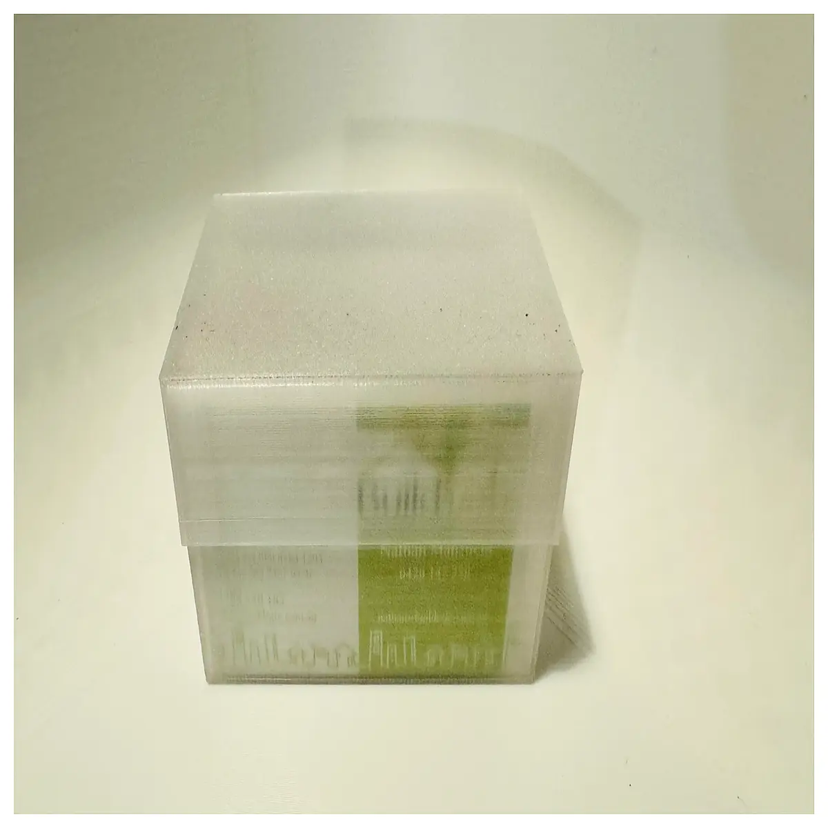 Lidded Card Holder Organizer Business Cards Desk File Storage Box Simple Design Card Case