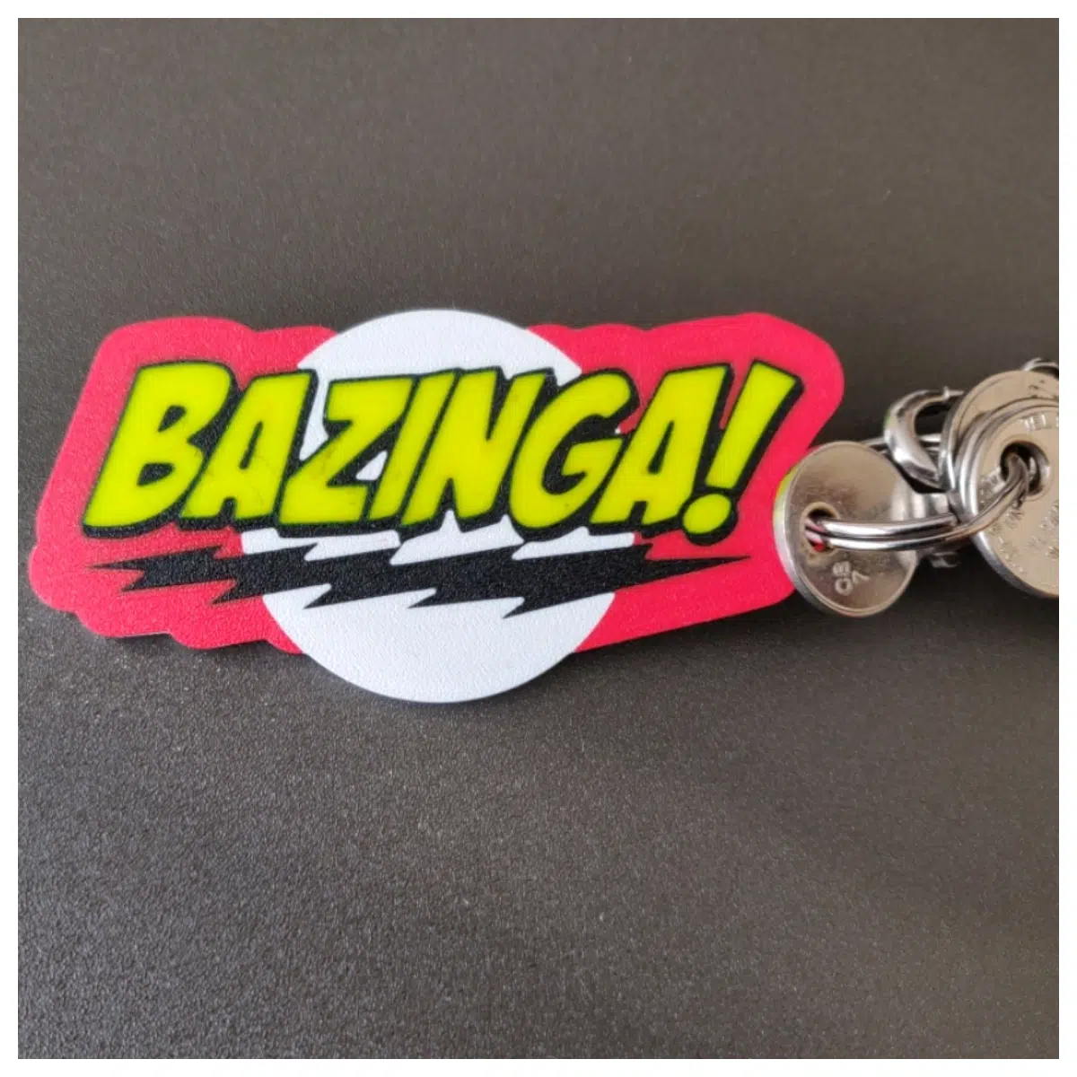 Popcorn Keychain Theory Bazinga Theme Anime Collectible Souvenir Keyring Popcorn Shaped Friends