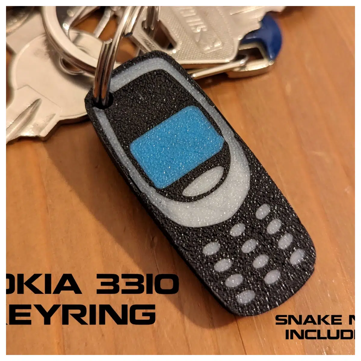 3310 Keychain Classic Phone Charm Retro Mobile Accessory Phone Decoration Mobile Collection Item